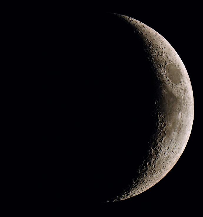 Der zunehmende Mond  Bild: Hermann Schwarzer