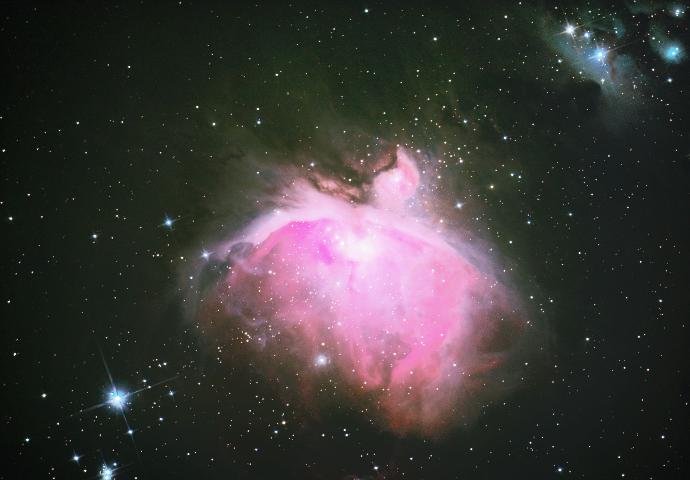 Der berühmte Otrionnebel im Orion, ein Sternentstehungsgebiet Bild: Hermann Schwarzer