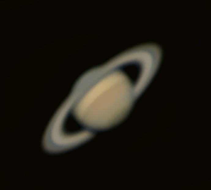 Ringplanet Saturn   Bild: Hermann Schwarzer