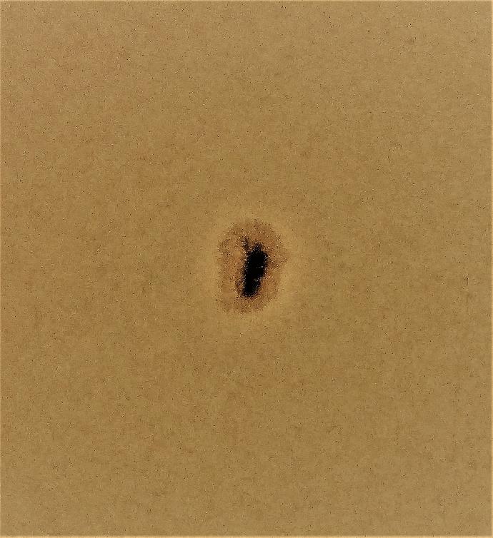 Auf der Sonne ein Sonnenfleck